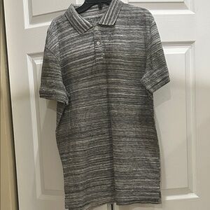 GAP Men's Charcoal Heather Polo Shirt